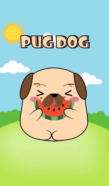 [LINE着せ替え] Fat Pug Dog Theme (JP)の画像1