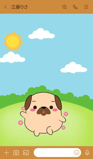 [LINE着せ替え] Fat Pug Dog Theme (JP)の画像3