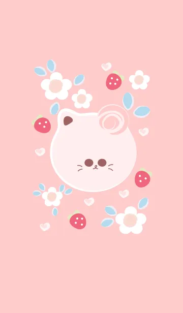 [LINE着せ替え] Cute cat theme 75 :)の画像1