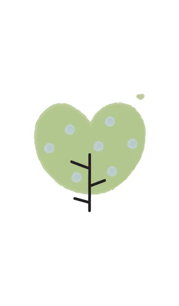 [LINE着せ替え] Lovely heart tree (Crayon version) 33の画像1