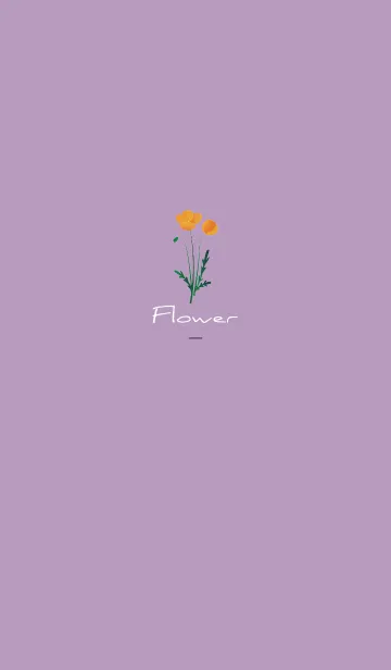[LINE着せ替え] 紫 : Flowerの画像1
