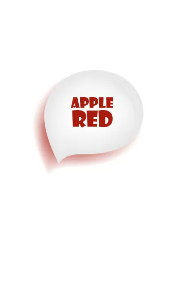 [LINE着せ替え] Apple Red & White Vr.2 (JP)の画像1