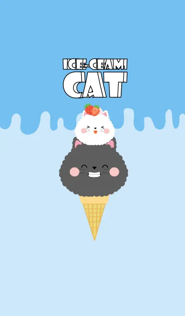 [LINE着せ替え] Ice-Cream Cat Theme (JP)の画像1