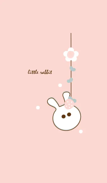 [LINE着せ替え] little rabbit with little strawberry 52の画像1