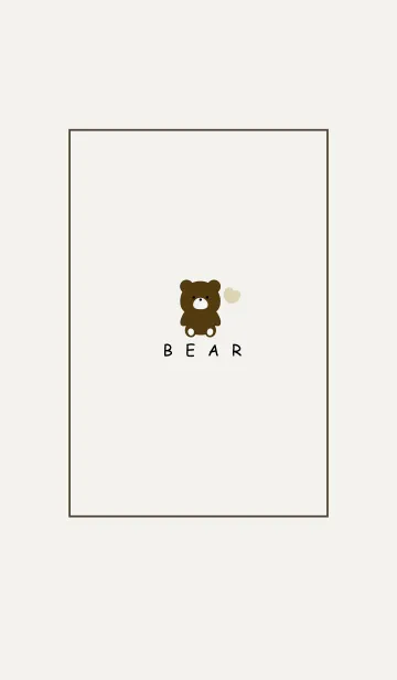 [LINE着せ替え] BEAR -SIMPLE HEART- 42の画像1