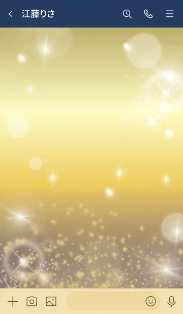 [LINE着せ替え] ネイビー : 運気上昇！黄金の蝶の画像3