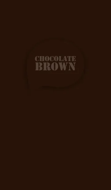 [LINE着せ替え] Love Chocolate Brown Button Vr.3 (JP)の画像1