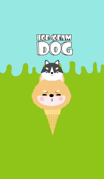 Ice-Cream Dog Theme (JP)の着せ替えメイン画像