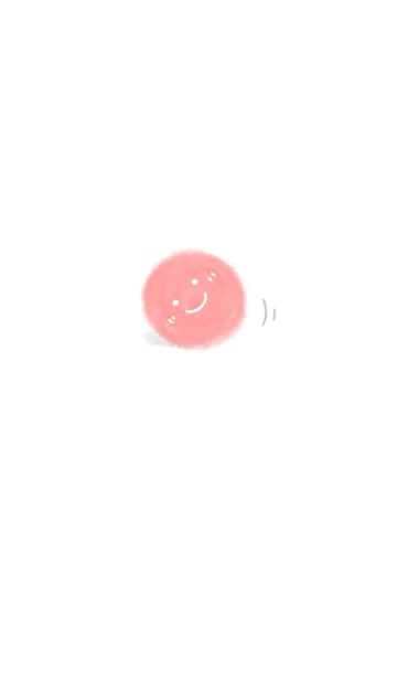 [LINE着せ替え] ピンクのふわコロちゃんの画像1