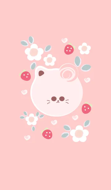 [LINE着せ替え] Cute cat theme 76 :)の画像1