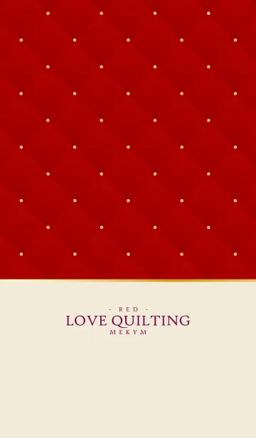 [LINE着せ替え] LOVE QUILTING -DUSKY RED- 8の画像1