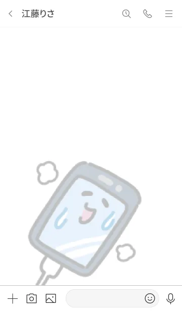 [LINE着せ替え] ぽちぽちスマホの画像3