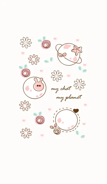 [LINE着せ替え] My chat my planet 17の画像1