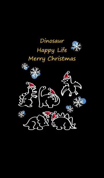 [LINE着せ替え] 恐竜のクリスマスイブの画像1
