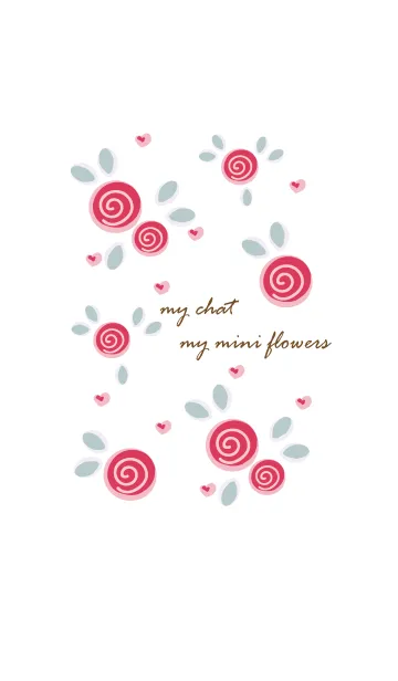 [LINE着せ替え] My chat my mini flowers 27の画像1