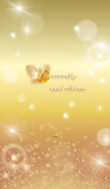 [LINE着せ替え] ボルドー : 運気上昇！黄金の蝶の画像1