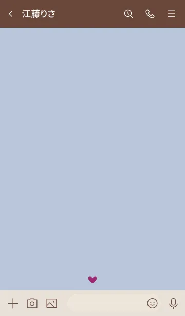 [LINE着せ替え] ハート2 ホワイトアッシュ13 ブラウン2の画像3