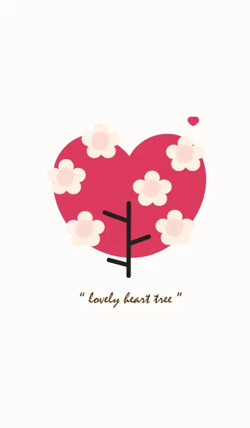 [LINE着せ替え] Lovey heart tree with lovely flower 49の画像1