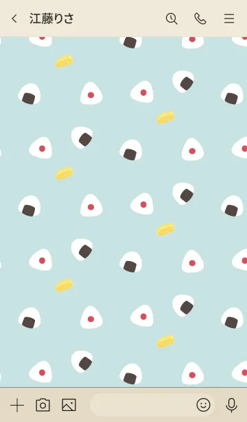 [LINE着せ替え] ONIGIRI days 02の画像3