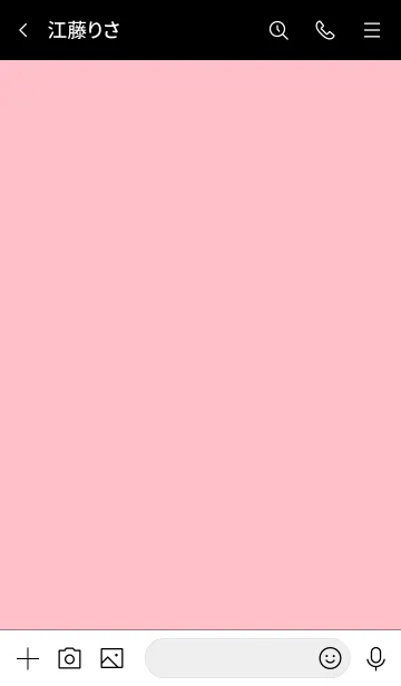 [LINE着せ替え] 大人のシンプルハート =pink black=の画像3