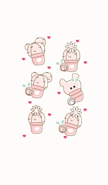 [LINE着せ替え] Lovely cactus 93 :)の画像1