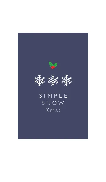 [LINE着せ替え] Simple snow Xmas 02の画像1