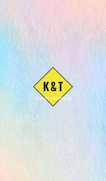 [LINE着せ替え] Watercolor Initial -K&T- 2の画像1