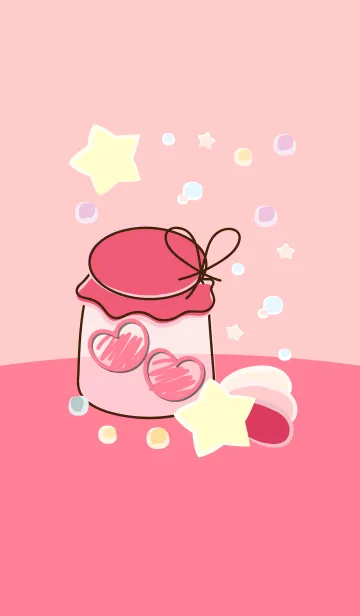 [LINE着せ替え] mini heart in the little jar 17の画像1