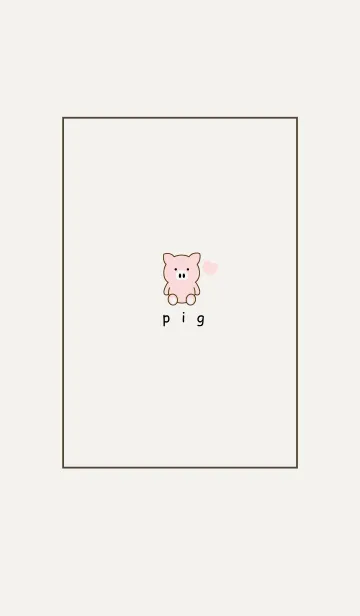 [LINE着せ替え] pig -SIMPLE HEART 8.の画像1