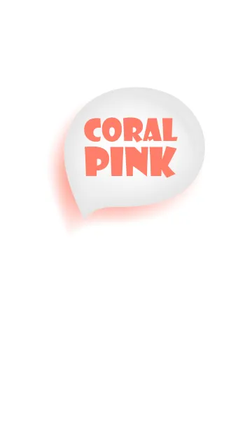 [LINE着せ替え] Coral Pink & White Vr.2 (JP)の画像1