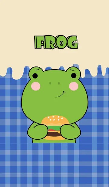 [LINE着せ替え] Frog is Enjoy Eating (JP)の画像1