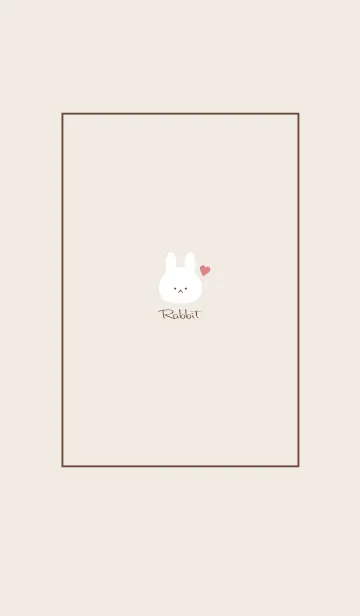 うさぎ -くすみベージュ- 14の着せ替えメイン画像