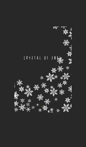 [LINE着せ替え] 黒と黄色 : Crystal of snowの画像1