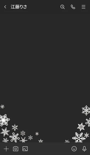 [LINE着せ替え] 黒と黄色 : Crystal of snowの画像3