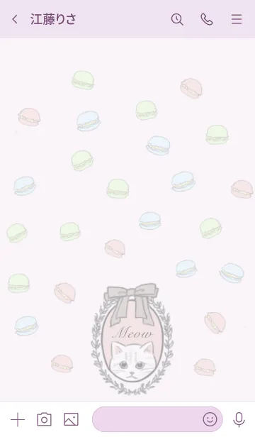 [LINE着せ替え] フランス パリ猫の画像3