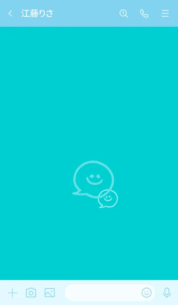 [LINE着せ替え] 2トーン ミニ スマイル 22の画像3