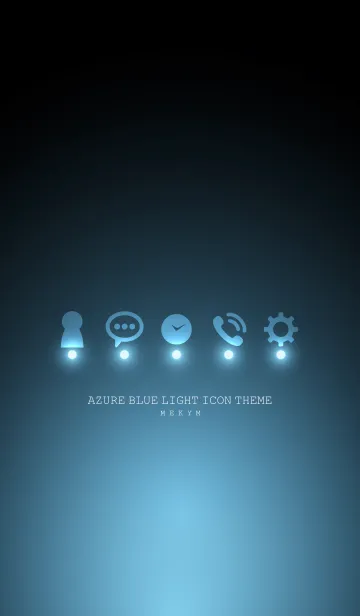 [LINE着せ替え] AZURE BLUE LIGHT ICON THEMEの画像1