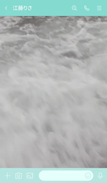 [LINE着せ替え] 夕暮れ、波飛沫のマイナスイオンに癒されるの画像3