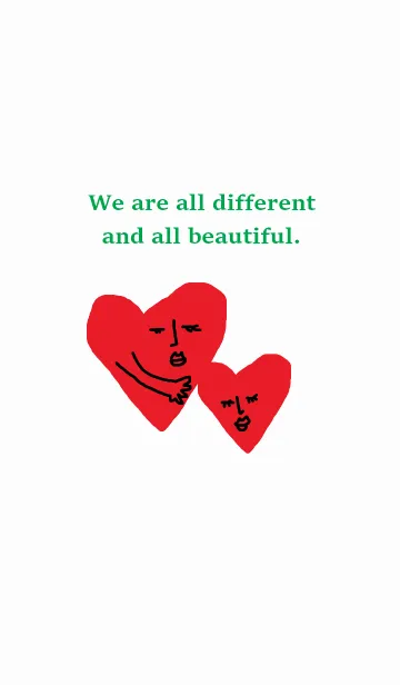 [LINE着せ替え] We are all different and all beautiful*.の画像1