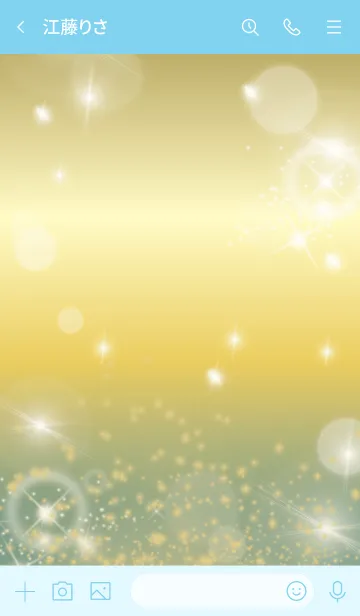 [LINE着せ替え] 青 : 運気上昇！黄金の蝶の画像3