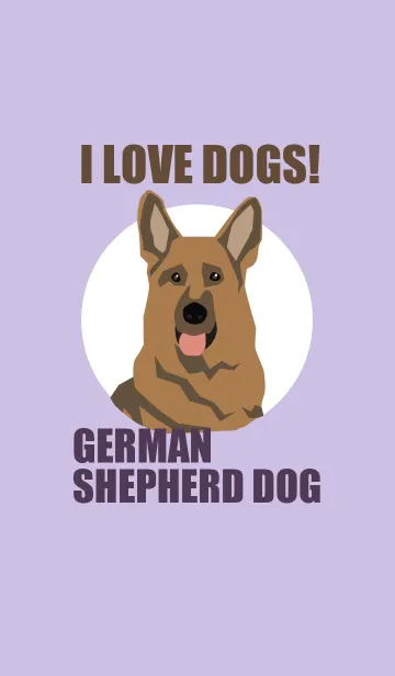 [LINE着せ替え] I LOVE DOGS！ -GERMAN SHEPHERD DOG-の画像1