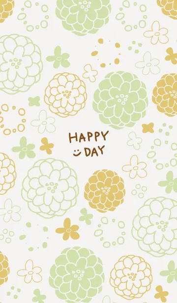 [LINE着せ替え] 大人お花模様26の画像1