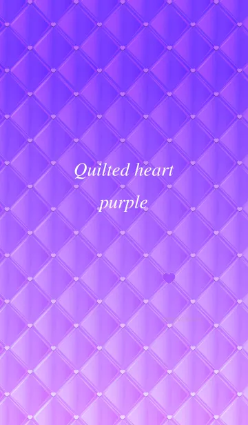 [LINE着せ替え] Quilted heart purpleの画像1