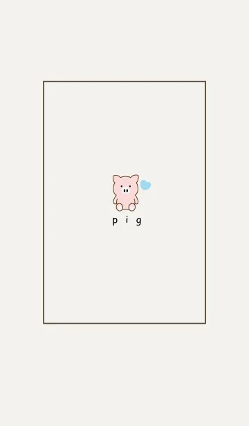 [LINE着せ替え] pig -SIMPLE HEART 10.の画像1