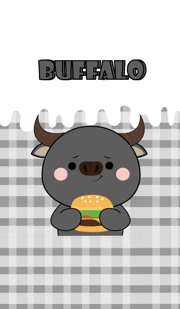 [LINE着せ替え] Buffalo is Enjoy Eating (JP)の画像1