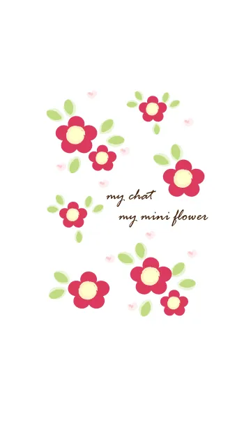 [LINE着せ替え] My chat my mini flower 27の画像1