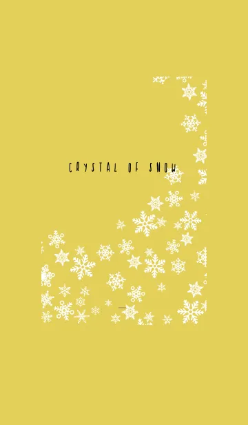 [LINE着せ替え] 黄色 : Crystal of snowの画像1