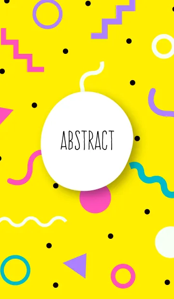 Abstract Geometric Turbo Yellowの着せ替えメイン画像