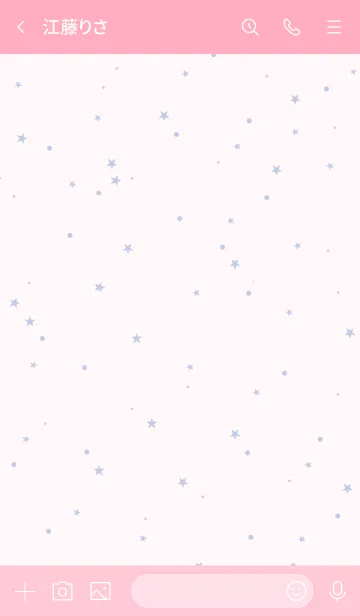 [LINE着せ替え] simple stardust**pink blueの画像3