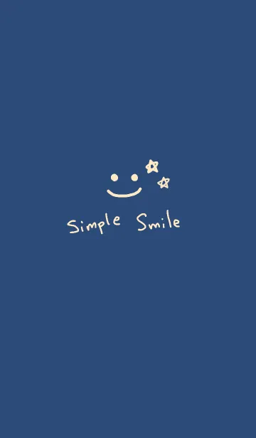 [LINE着せ替え] ネイビー×SimpleSmileの画像1